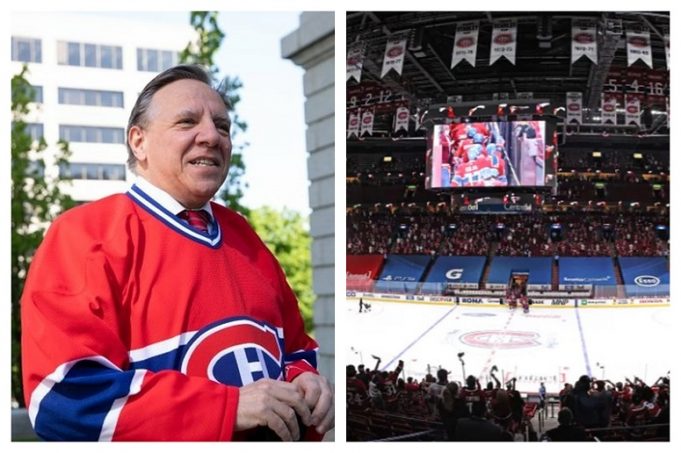 François Legault veut plus de partisans du Canadien au Centre Bell contre les Golden Knights