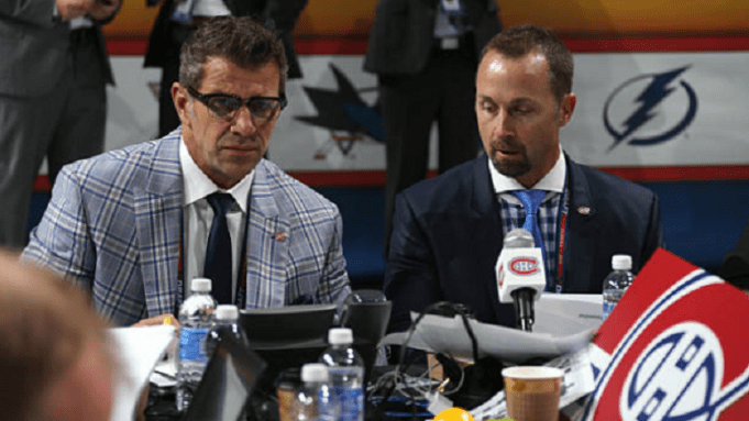 Marc Bergevin et Trevor Timmins viennent de se faire renvoyer par le Canadien