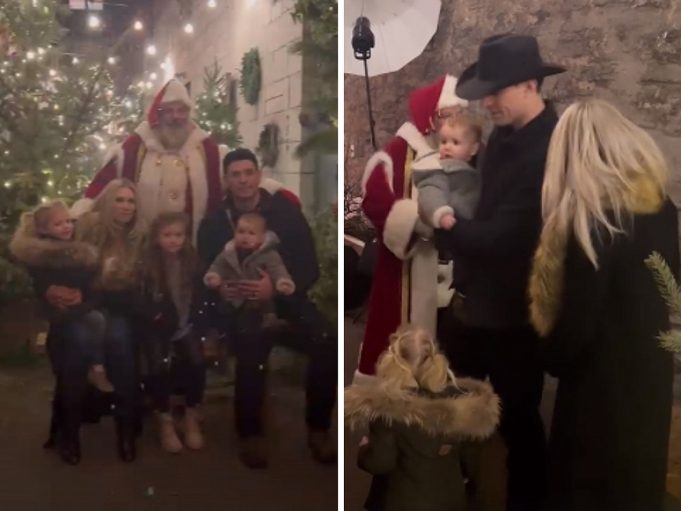 Carey Price est sorti pour aller voir le père Noël avec ses enfants et sa blonde